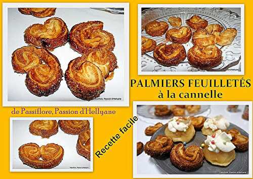 PALMIERS FEUILLETÉS A LA CANNELLE très facile