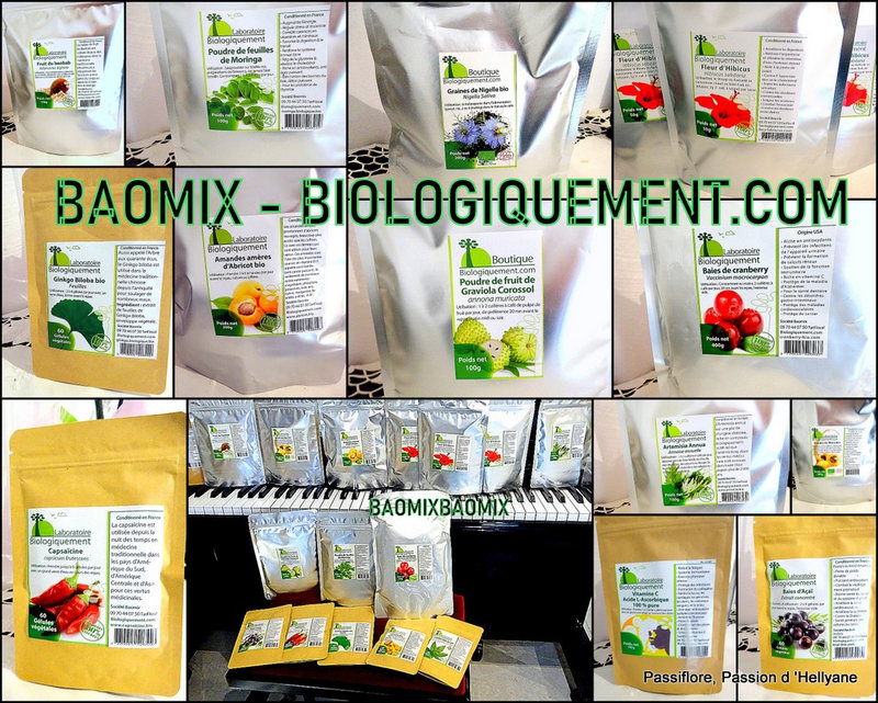 Réassort de mon partenaire BAOMIX BIOLOGIQUEMENT.COM PRODUITS NATURELS