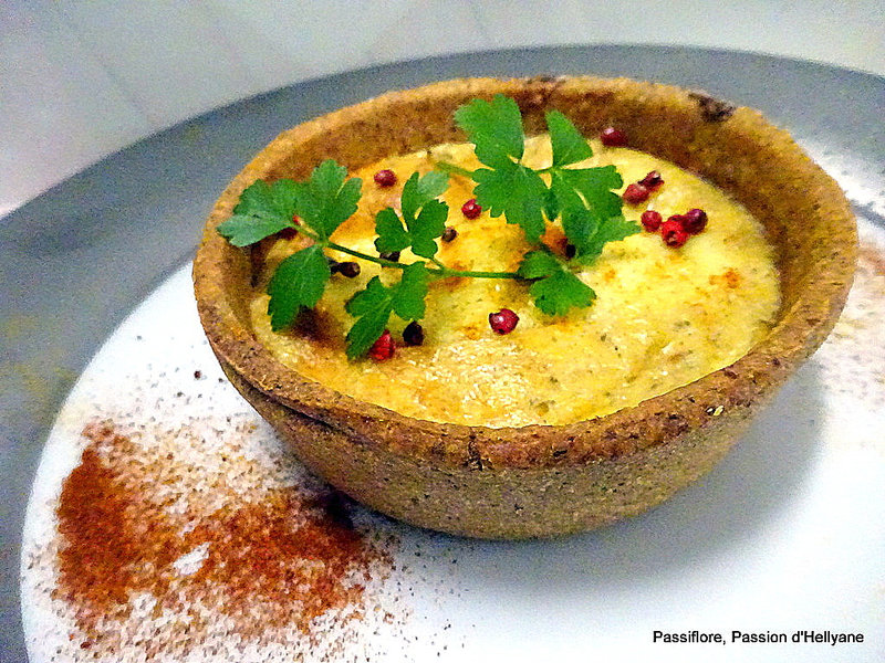 Quiche aux rillettes et fromages