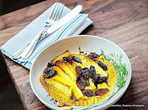 Tartelettes sablées maison aux pommes du limousin et raisins secs