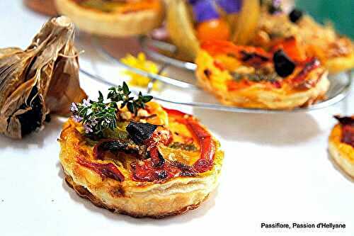  Tartelettes feuilletées aux légumes du soleil 