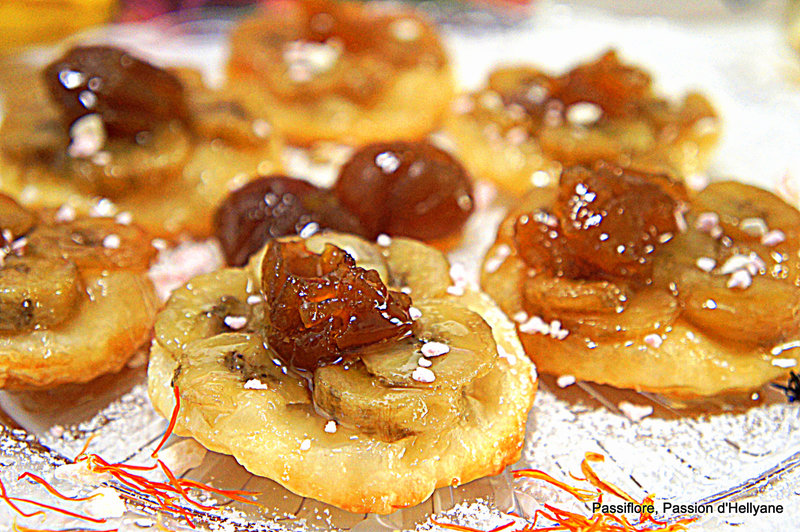 MINI TATIN A LA BANANE ET MARRON CONFIT