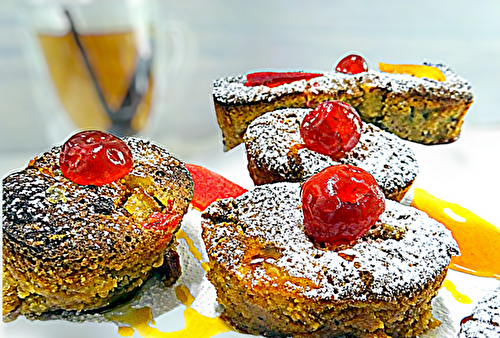 Financiers pommes et fruits confits