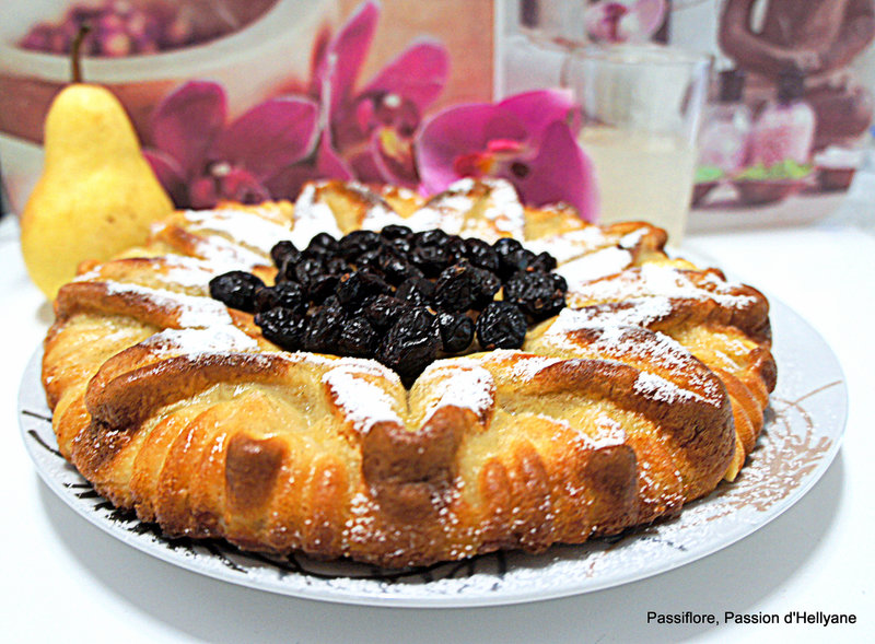 Gâteau aux poires et baies de cranberries