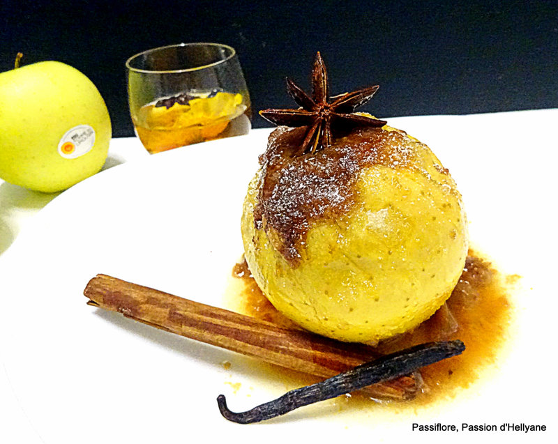 DESSERT : Pommes fondantes au four aux épices pain d épices et chocolat 