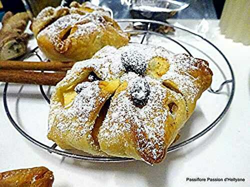 Chaussons aux pommes raisins secs cranberries