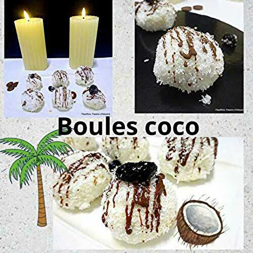 Boules de coco seulement 3 ingrédients 