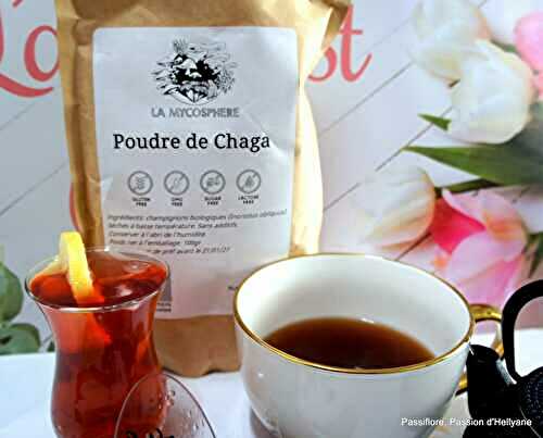 Boisson chaude ou froide - thé épices et poudre de chaga