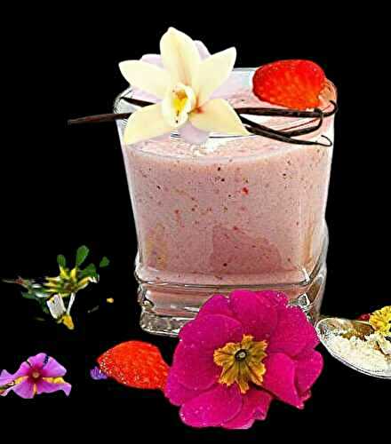 BOISSON - FRAPPÉ aux fruits et poudre du fruit du BAOBAB + chaga