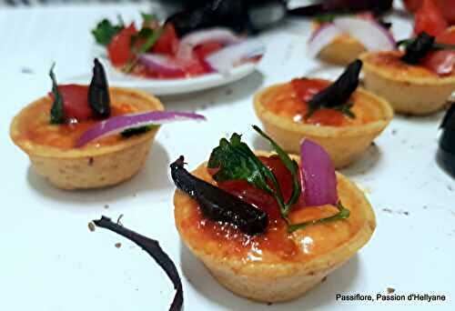 Mini taco coupelle sauce salsa ail noir 