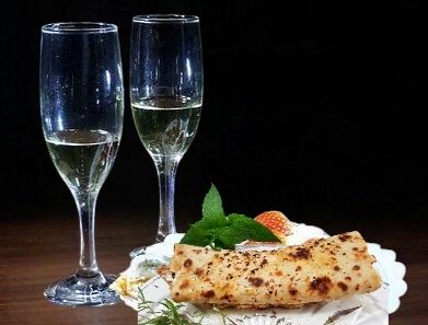 Wraps maison aux  poivrons tomates fromages