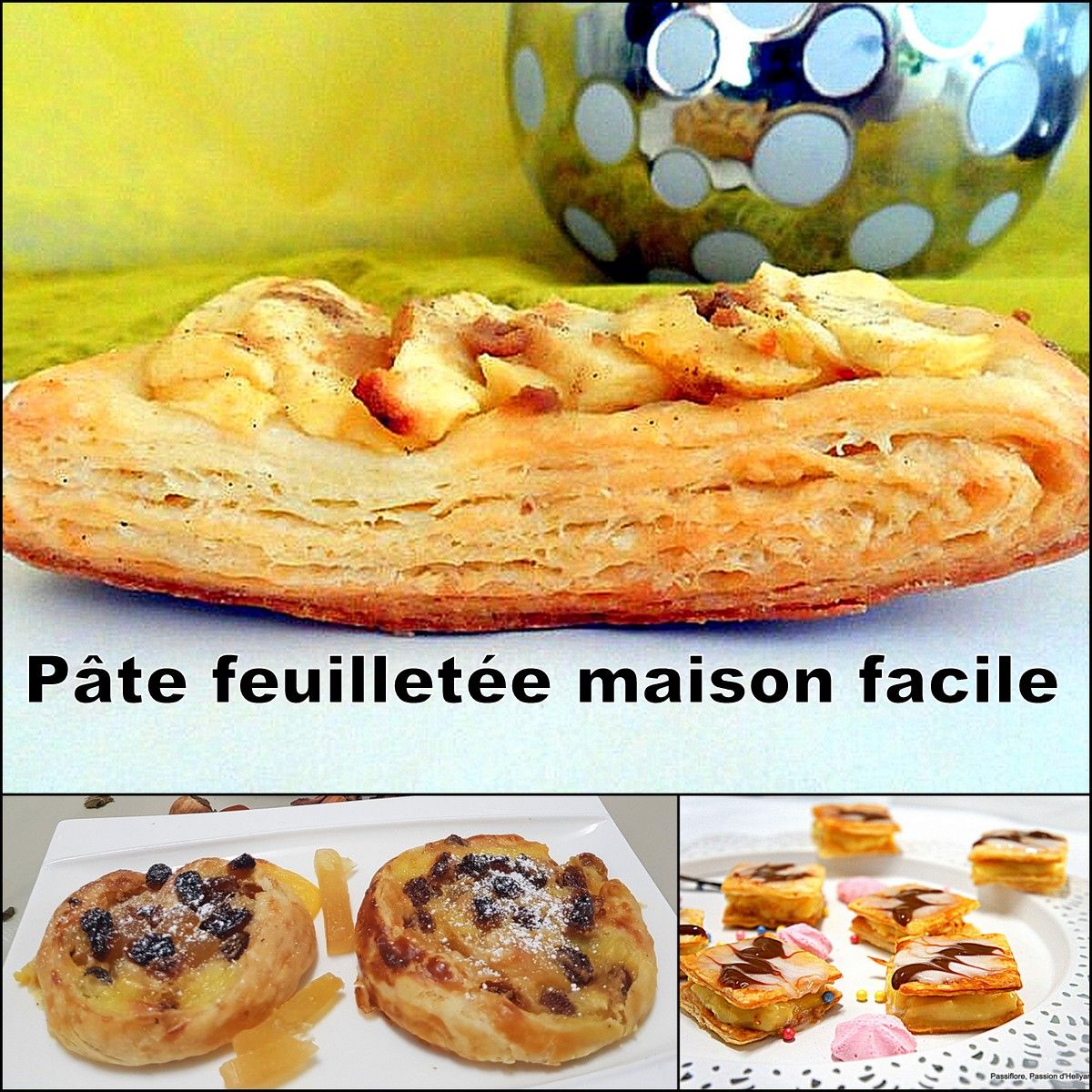 Vidéo - pâte feuilletée façon escargot très facile et rapide a faire