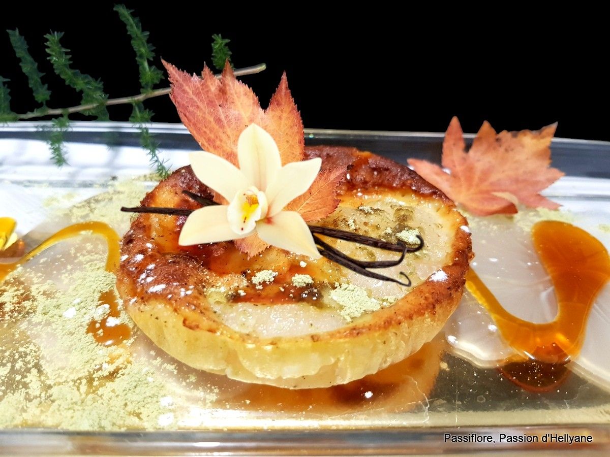 Clafoutis aux poires + protéines de graines de citrouille 