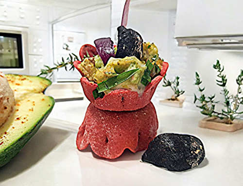 Spicy  mini veggy betterave à l'avocat bio et ail noir bio