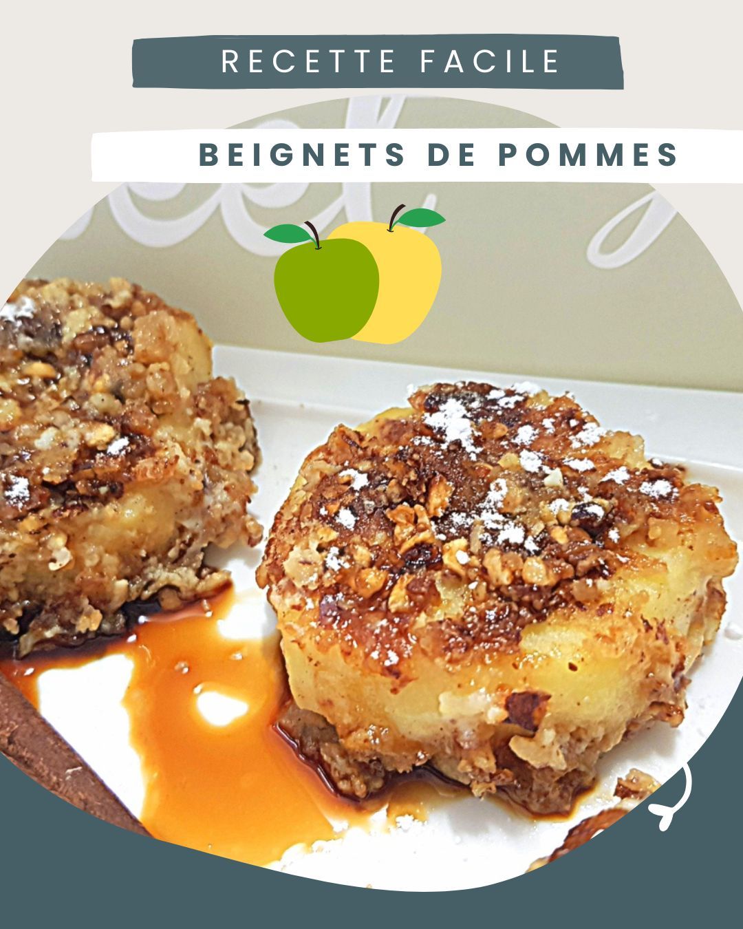 Beignets de pommes sans friture 