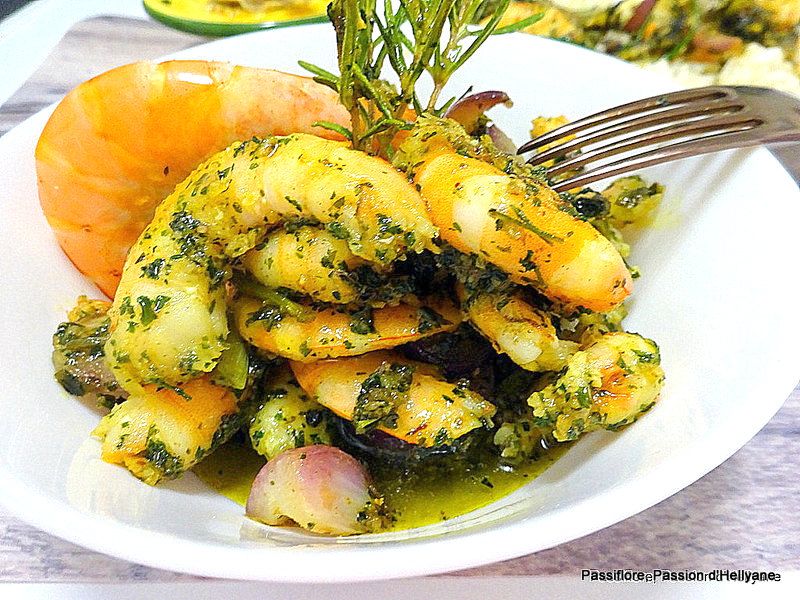 Crevettes roses à la provençale