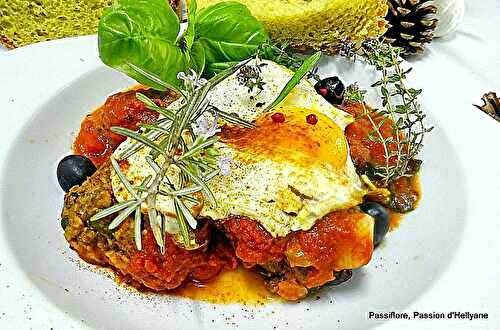 KEFTA ou BOULETTES DE VIANDE en sauce tomate/poivrons/oeufs