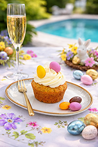 Muffins aux fruits confits/raisin secs pour Pâques 