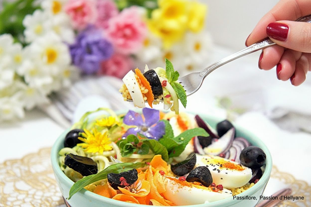 Salade colorée pour fêter le printemps