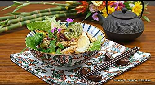 Recette - Poulet au citron - curcuma avec des nouilles 