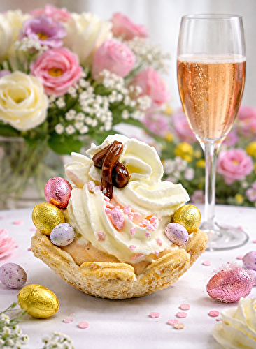  Tulipes feuilletées à la crème 