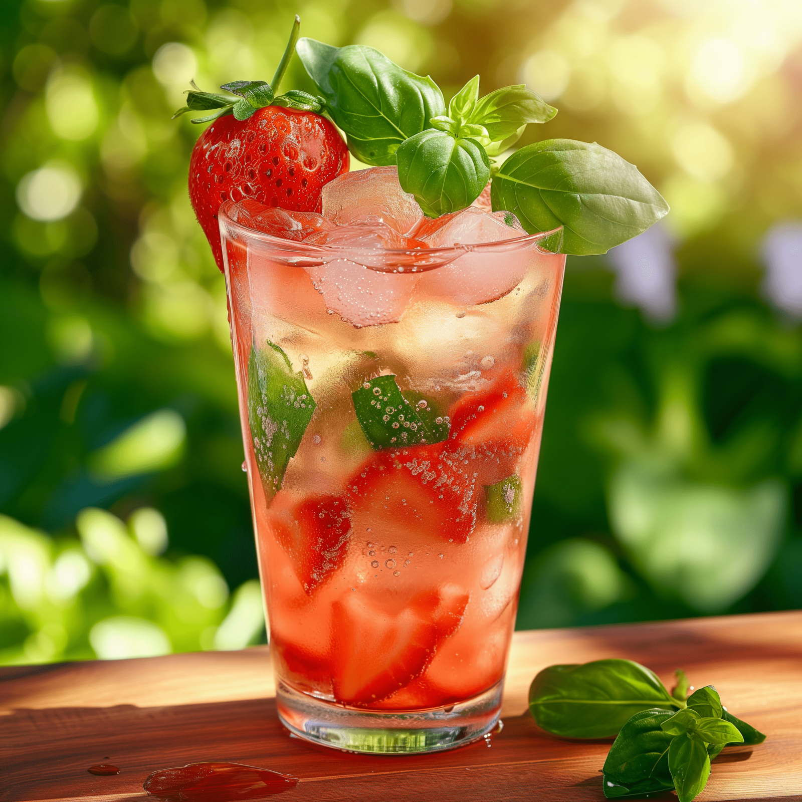  Recette du Drink Fraise-Basilic