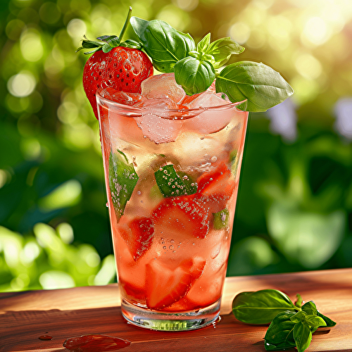  Recette du Drink Fraise-Basilic