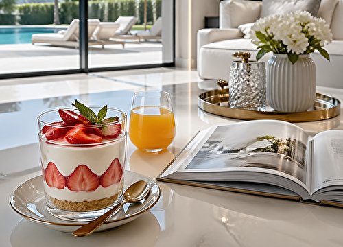 Verrine mousse mascarpone fraises