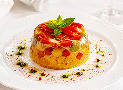 Flan aux trois poivrons