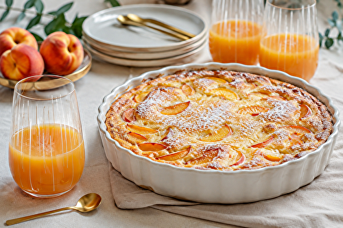 Clafoutis aux pêches