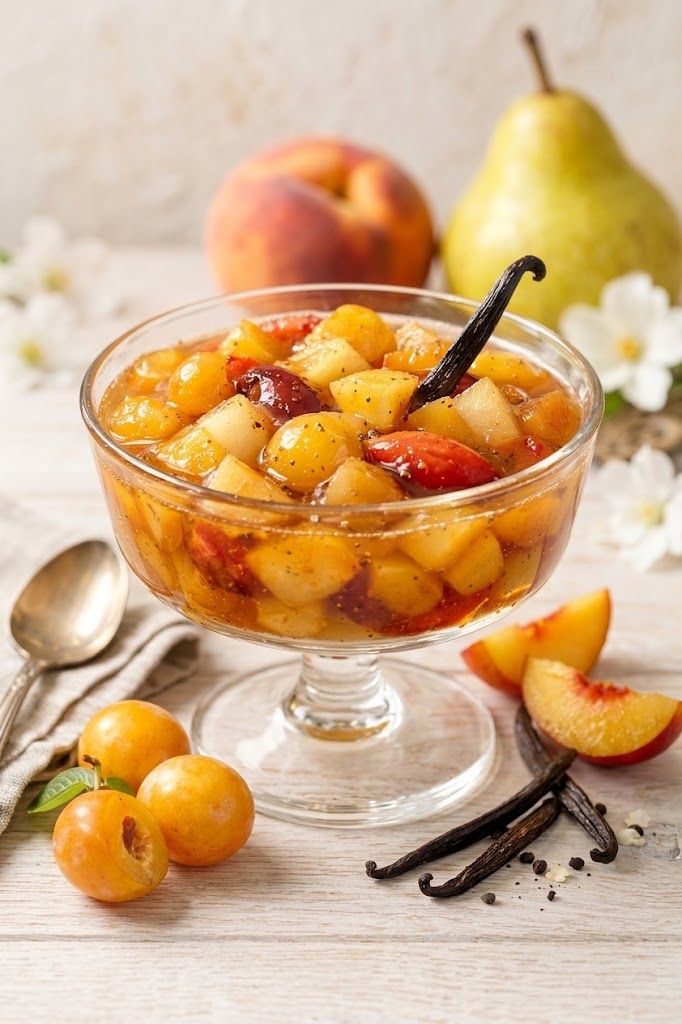 Compotée de fruits d’été à la vanille