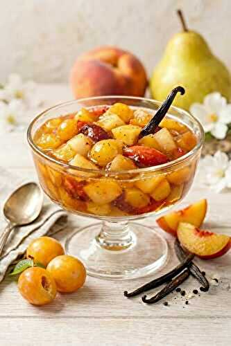 Compotée de fruits d’été à la vanille