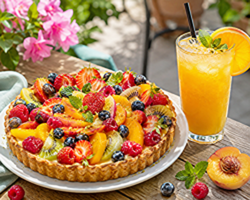 Tarte d'été aux fruits de saison