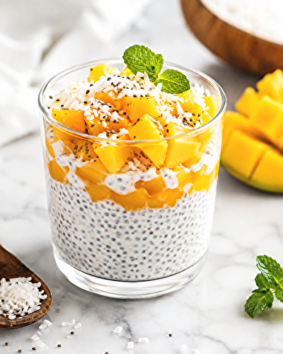CHIA PUDDING COCO & MANGUE & MIEL