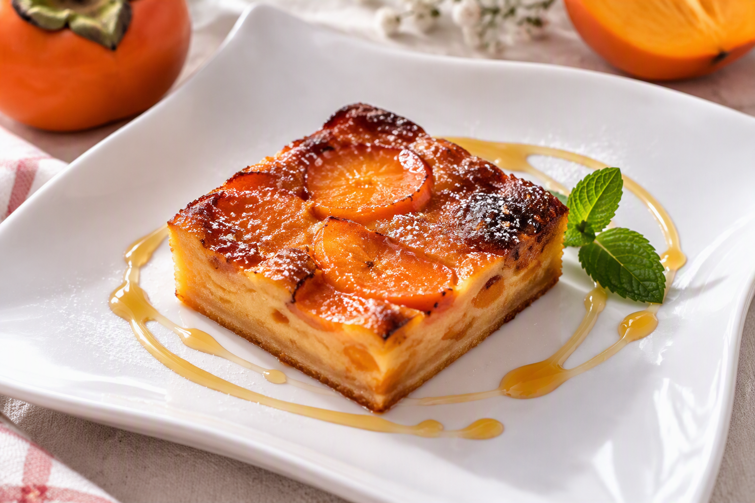 Mini clafoutis aux kakis