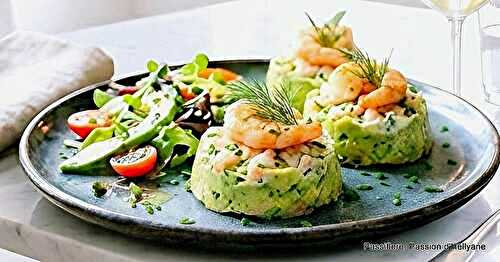 Recette facile de flans d'avocat aux crevettes,