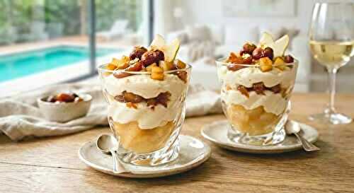 Verrines Gourmandes Poires, Dattes & Chantilly Mascarpone