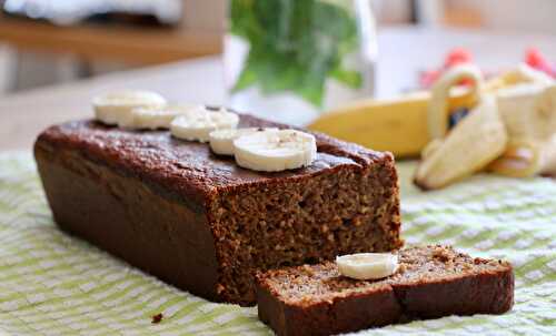 Banana bread, léger, healthy, à index glycémique bas