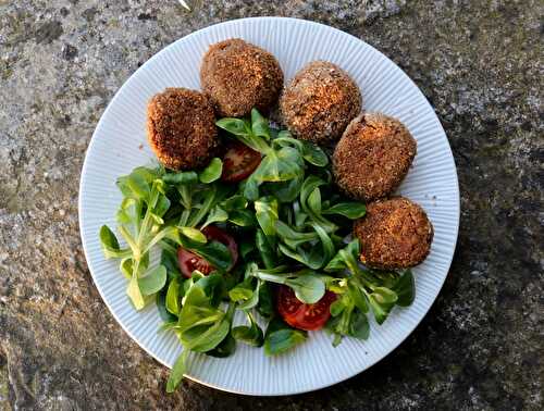 Boulettes végétariennes de lentilles vertes, index glycémique très bas