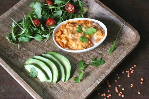 Dahl de lentilles corail au lait de coco, IG bas