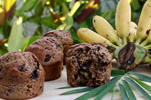 Muffins choco-banane