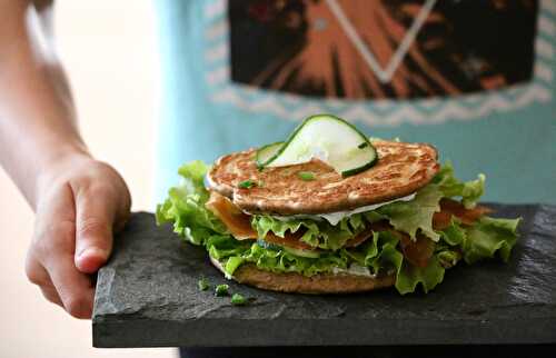 Sandwich blinis au sarrasin, sans gluten, IG bas, passion nutrition