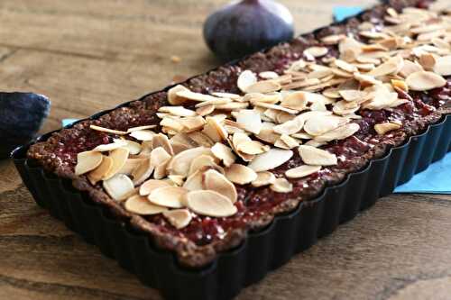 Tarte aux figues et aux amandes, index glycémique bas