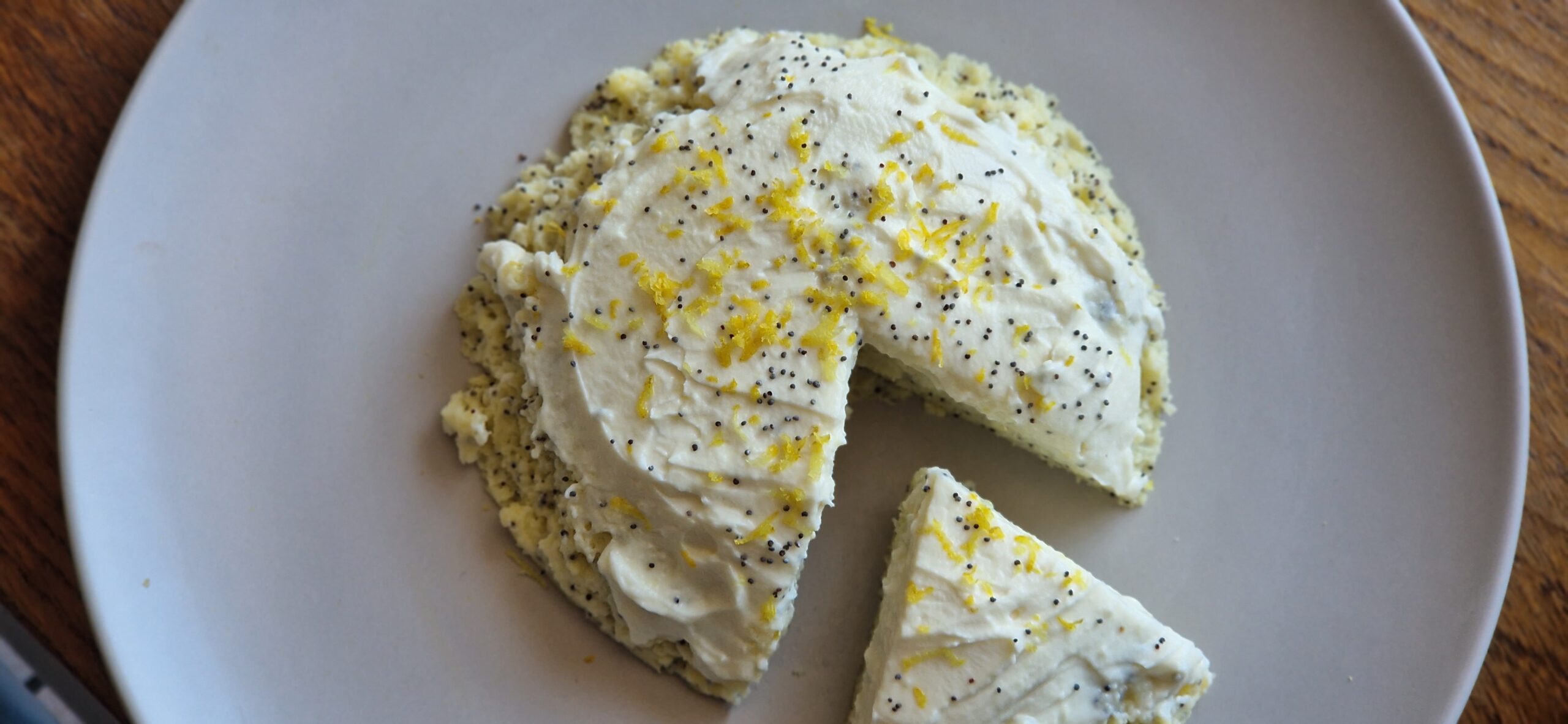 Gâteau individuel express citron pavot IG bas