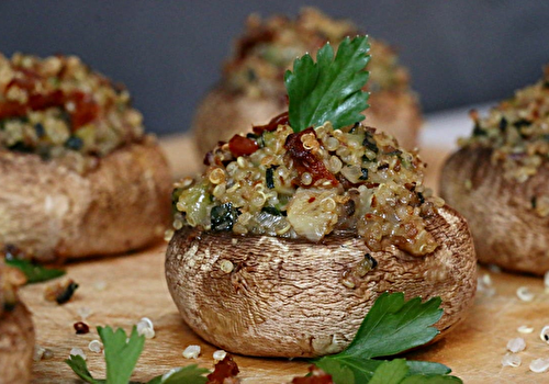 Champignons farcis au quinoa