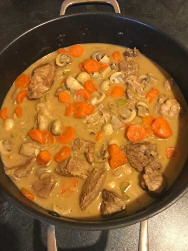 Blanquette de veau au lait de coco