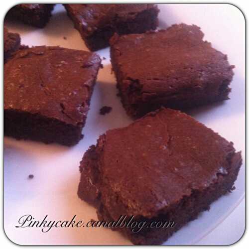 Brownies tout chocolat sans gluten, sans lactose