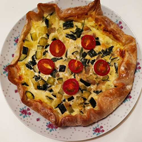 Tarte courgette lait de coco sans gluten