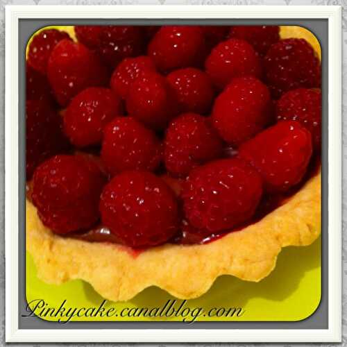 Tartelettes framboises et chocolat noir, sans gluten, sans lactose