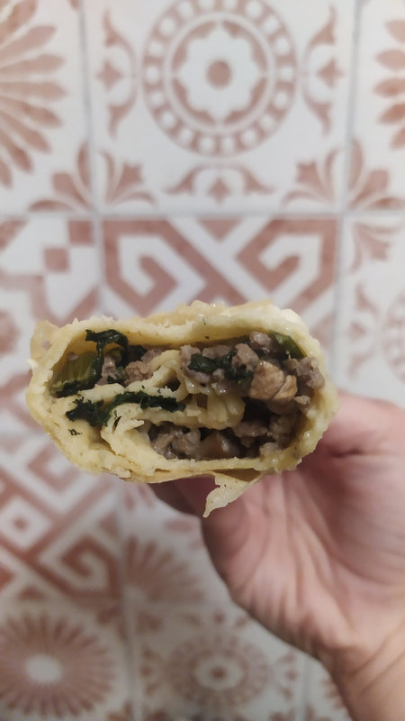 Crêpes aux champignons, épinards sans gluten 